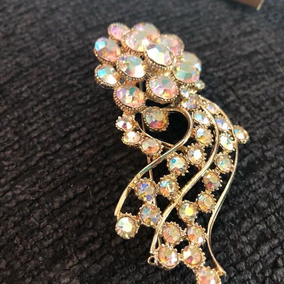 Vintage Rhinestone Brooch - Picture 2 of 4